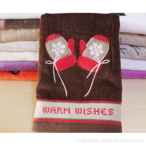 100% Cotton Terry Towel for Christmas Promotion (WJ-F1054)